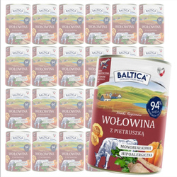 Baltica Wołowina z Pietruszką 24x400g Monoproteinowa Hipoalergiczna Bezzbożowa Mokra Karma Dla Psa