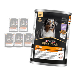Purina Pro Plan Everyday Nutrition All Size Adult 6x400g Mokra Karma Dla Psa Bogata w Indyka w Galaretce