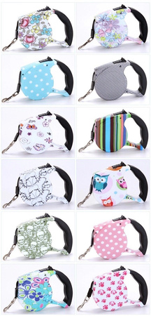 Spacerowy zestaw OPTIMA dla małych i średnich psów (szelki, smycz automatyczna, dozownik wody, woreczki)