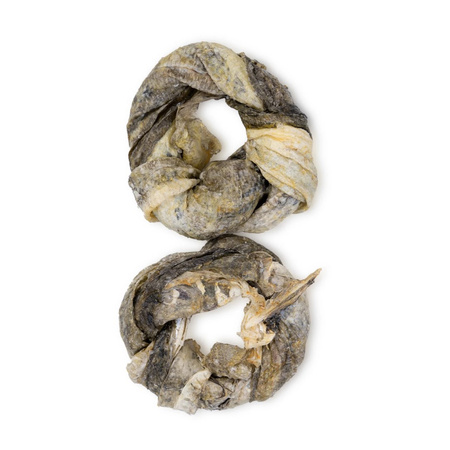 Uniszki Ring Ze Skóry Dorsza Naturalny Przysmak Suszony Dla Psa 2szt.