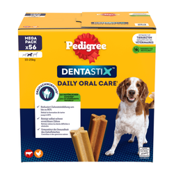 PEDIGREE DentaStix 56 sztuk (8x180g) Medium średnie rasy Gryzak dla psów