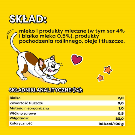 Dreamies Creamy 4x10g Kremowy Przysmak Dla Kotów Z Serem