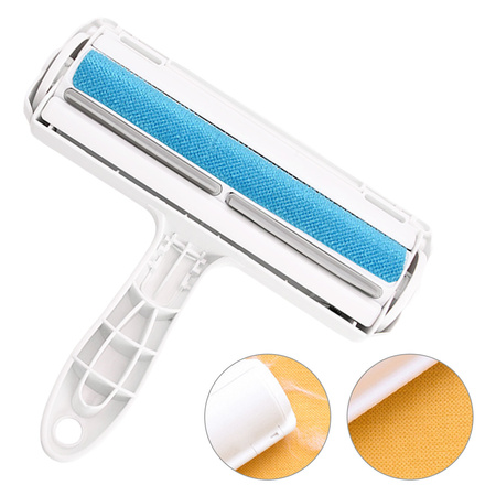 SZCZOTKA wałek rolka DO CZYSZCZENIA Z SIERŚCI Psa Niebieska