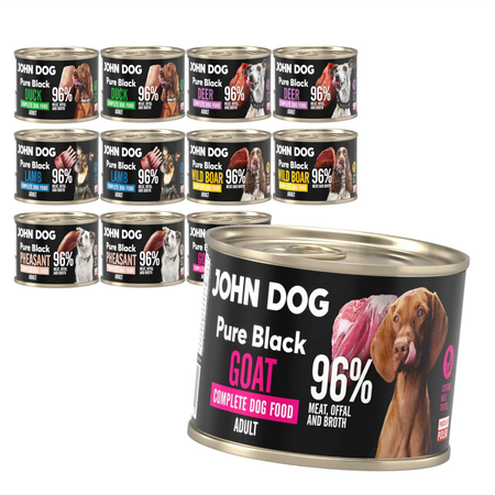 John Dog Pure Black Adult 12x200g Mokra Karma Dla Psa Mix Smaków