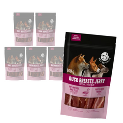 PetRepublic Przysmak Dla Psa 6x100g Suszone Piersi Z Kaczki