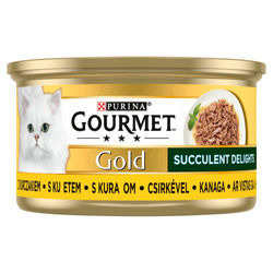 Purina Gourmet Gold z Kurczakiem 85g Mokra Karma Dla Kota Succulent Delights