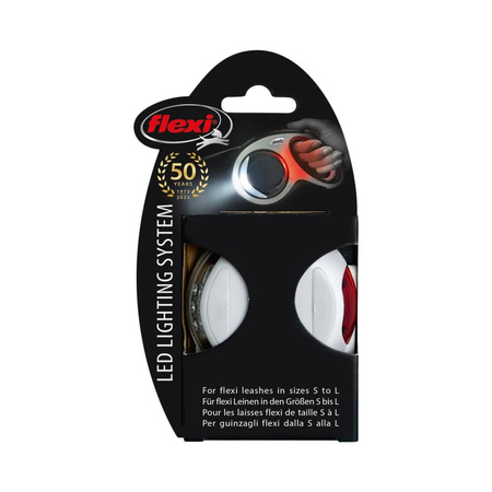 Flexi LED Lighting System Latarka Do Smyczy Z Akumulatorkiem Kolor Szary