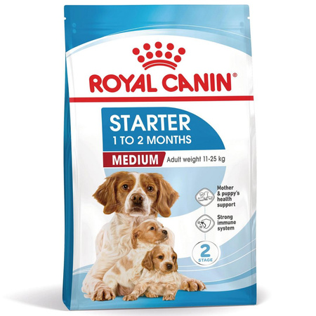ROYAL CANIN Medium Starter Mother&Babydog 4kg Karma Sucha Dla Suk W Ciąży I Okresie Laktacji Oraz Szczeniąt Ras Średnich