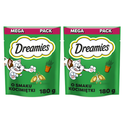 Dreamies Mega Pack 2x180g Przysmak Dla Kota z Nutą Kocimiętki
