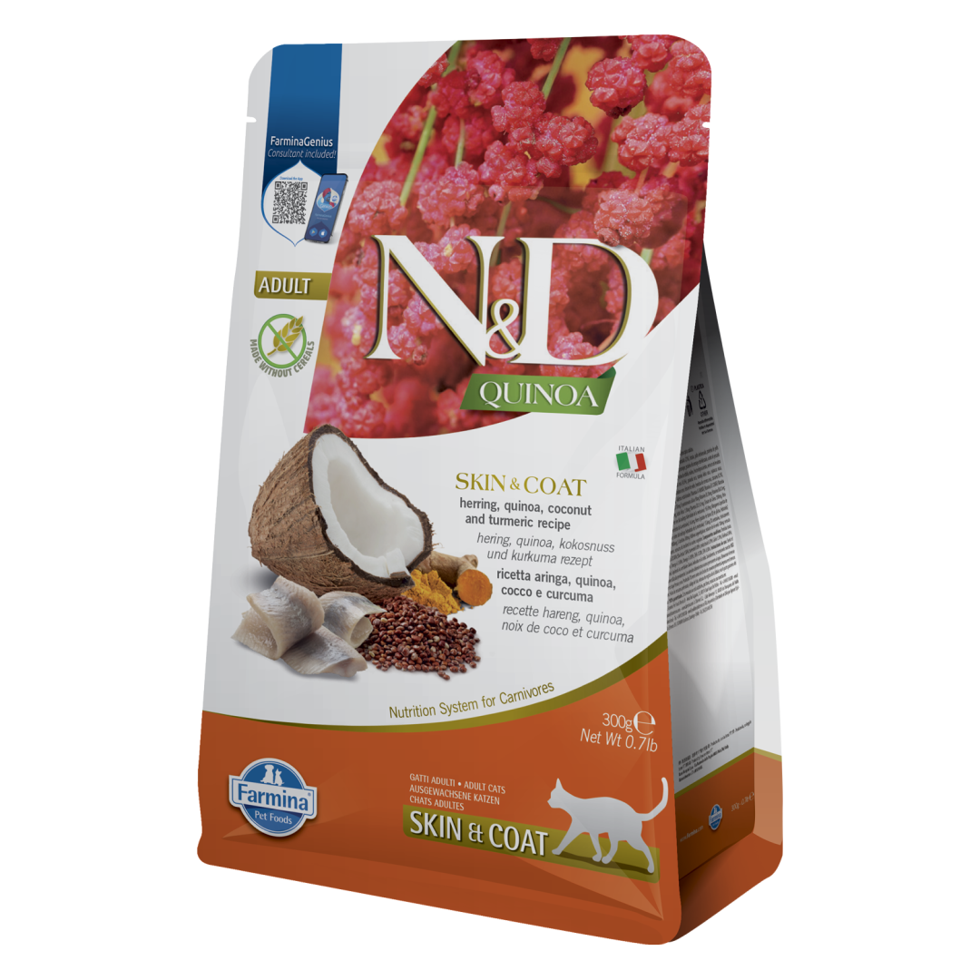 Farmina N&D Cat Quinoa Skin & Coat Quail Sucha Karma z Przepiórką Dla Kota