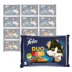 Purina Felix Fantastic Duo Mokra Karma Dla Kota 48x85g Wiejskie I Rybne Smaki W Galaretce