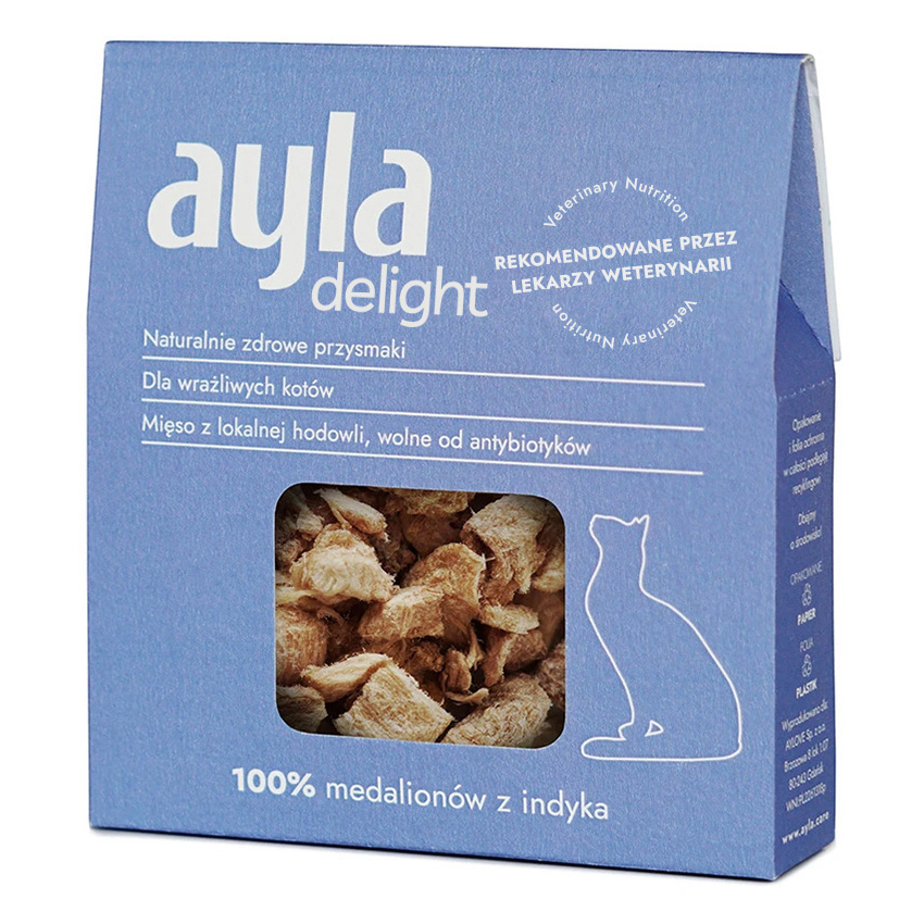 Przysmaki dla kota Ayla filet medaliony z piersi z indyka