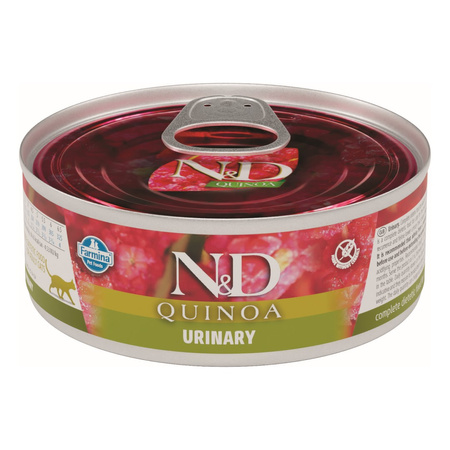 Farmina N&D Cat Quinoa Urinary 6x80g Mokra Karma Dla Kota z Kaczką Wsparcie Zdrowie Dróg Moczowych