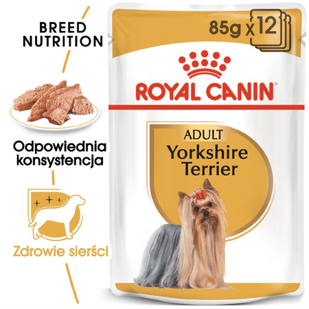 Royal Canin BHN Adult Yorkshire Terrier 85g Mokra Karma Pasztet Dla Psów Rasy York