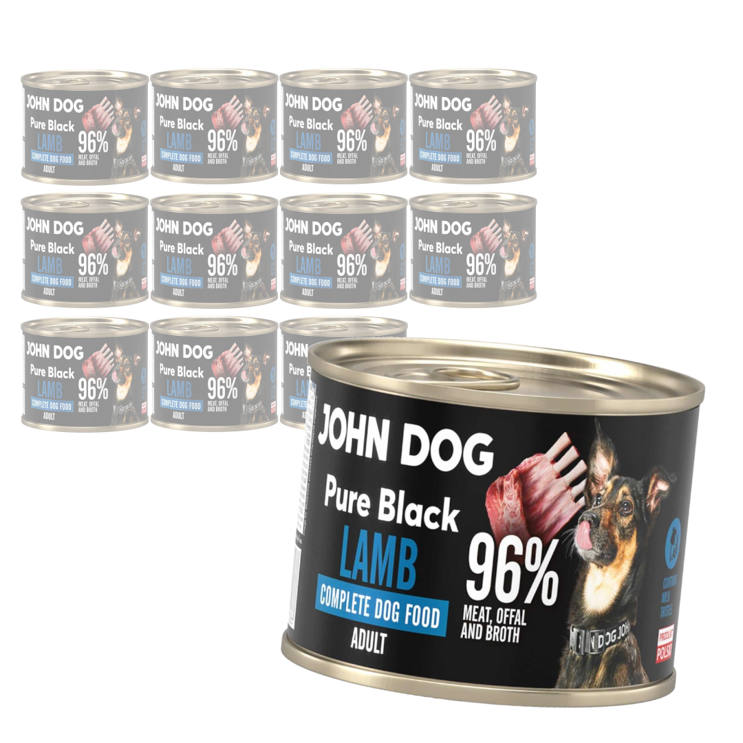 John Dog Pure Black Lamb Adult 12x200g Mokra Karma Dla Psa Z Jagnięciną