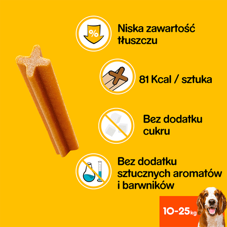 PEDIGREE DentaStix 2x180g - Przysmak Dentystyczny Dla Psów Średnich Ras, CO DRUGI 50% TANIEJ