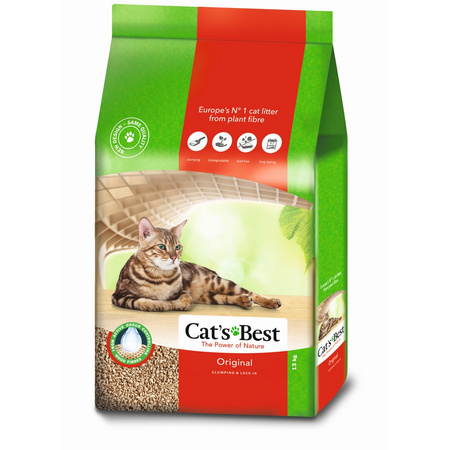 Cat's Best Original 30L Żwirek Drewniany Dla Kota Zbrylający i Pochłaniający Zapachy
