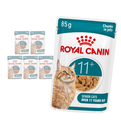 Royal Canin Ageing 11+ Jelly Karma Mokra 6x85g Kawałki w Galaretce Dla Kotów Dojrzałych Po 11 Roku Życia