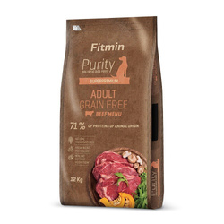 Fitmin Purity Grain Free Adult Beef Wołowina 12kg Bezzbożowa Sucha Karma Dla Dorosłych Psów Średnich i Dużych Ras