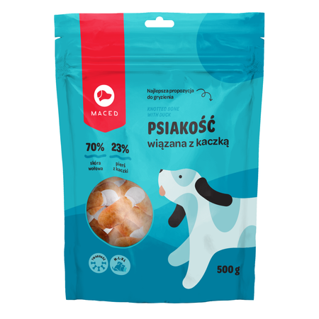 Maced Psiakość Wiązanka Z Kaczką Przysmak Dla Psa Gryzak 500g