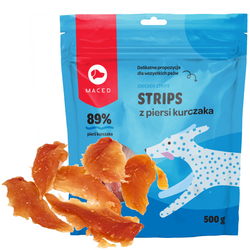 MACED PIERŚ Z KURCZAKA MIĘKKA FILET 500g PRZYSMAKI DLA PSA