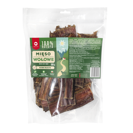 Maced 100% Natura Mięso Wołowe 500g Suszony Przysmak Dla Psa