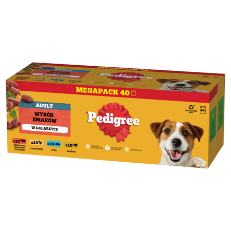 PEDIGREE Wybór Smaków 80x100g Mix Smaków +Gratis