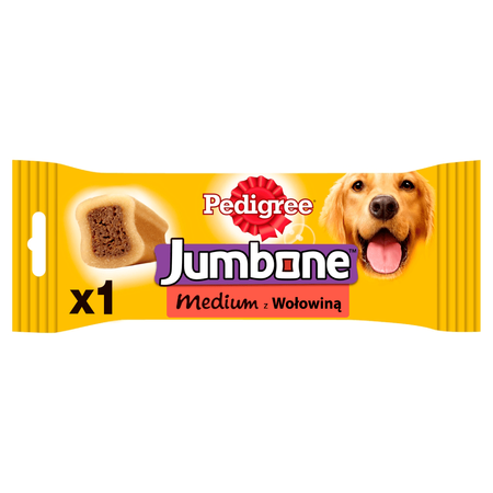 PEDIGREE Jumbone Medium 90g smaczny gryzak z wołowiną dla średniego psa