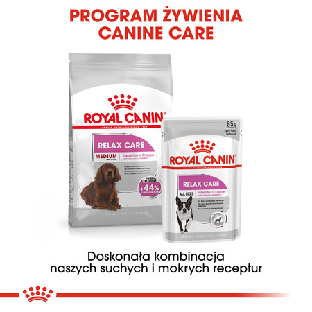 Royal Canin CCN Medium Relax Care 3kg Karma Sucha Dla Psów Dorosłych Ras Średnich Narażonych Na Działanie Stresu