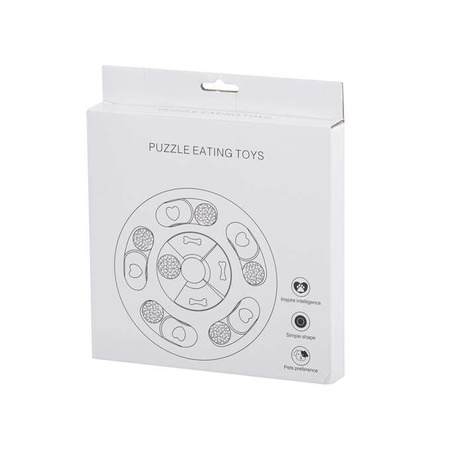 Gra Edukacyjna Interaktywna Dla Psa Spowalniająca Jedzenie Kolor Beżowy Z Uszami