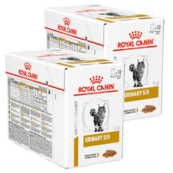 Royal Canin Veterinary Urinary S/O 24x85g Mokra Karma W Sosie Dla Kotów Kamienie Struwitowe