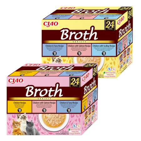 Inaba Cat Ciao Broth 48x40g Uzupełniająca Karma Dla Kota Bulion Mix Smaków