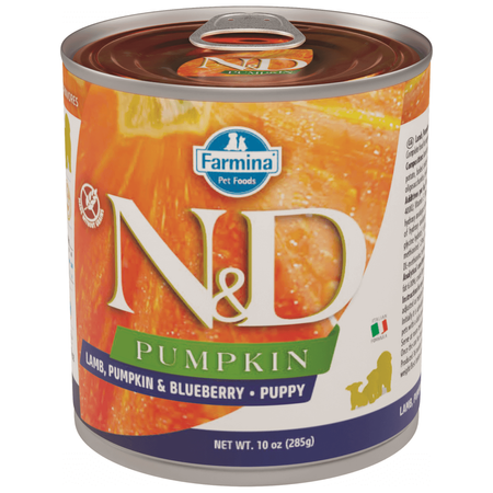 Farmina N&D Dog Lamb Pumpkin Blueberry Puppy 12x285g Karma dla Szczeniąt z Jagnięciną Dynią Borówką