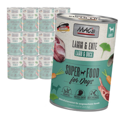 MAC's Dog Bezzbożowa Mokra Karma Z Jagnięciną I Kaczką 12x400g Dla Psa Na Stawy I Krążenie