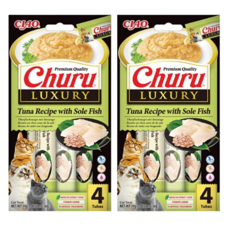 Inaba Cat Churu Luxury 8x14g (112g) Kremowy Przysmak Dla Kota Tuńczyk z Solą