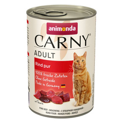 Animonda Carny Adult 400g Mokra Karma Dla Kota z Czystą Wołowiną