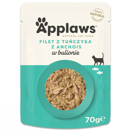 Applaws Cat Mokra Karma Dla Kota 24x70g Tuńczyk Z Anchois W Bulionie