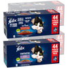 Felix Fantastic Wiejskie Smaki i Wybór Smaków 176x85g Mokra Karma Dla Kotów Mix smaków W Galaretce