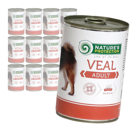 Nature's Protection Adult Veal 12x400g Mokra Karma Dla Psa z Cielęciną