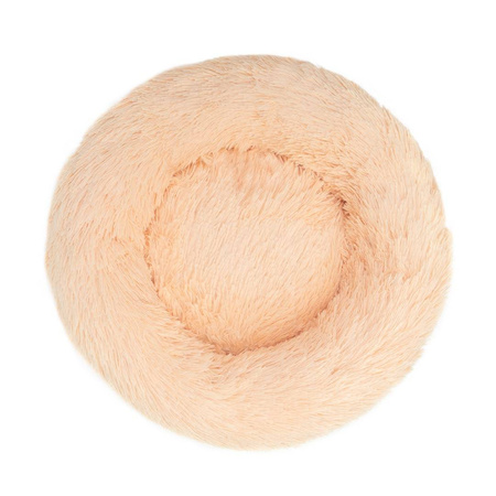 Legowisko Dla Psa I Kota Pluszowe S 50cm Ciepłe Beżowe