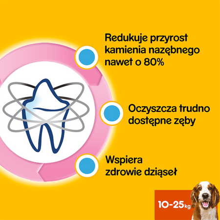 Pedigree DentaStix 10x180g Przysmak Dentystyczny Dla Psów Średnich Ras 70szt