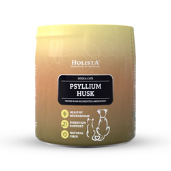 Holista Psyllium Husk 100g Naturalna Łuska Babki Płesznik Wspierająca Trawienie Psów i Kotów
