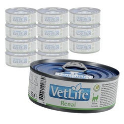 Farmina Vet Life Renal Feline 12x85g Mokra Karma Dla Kota z Ostrą Niewydolnością Nerek