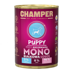 Champer Puppy Monobiałkowa 400g Mokra Karma Dla Szczeniąt Z Łososiem Wsparcie Rozwoju