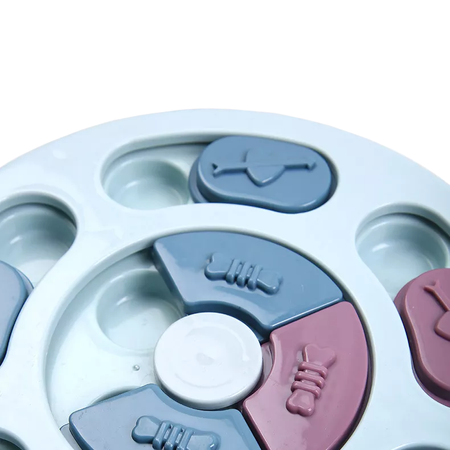 Gra Edukacyjna Interaktywna Dla Psa Spowalniająca Jedzenie Kolor Beżowy Z Uszami