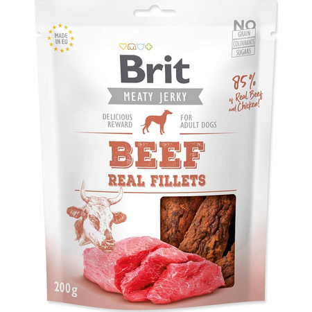 Brit Suszone Filety z Wołowiny Przysmak dla Psa 200g