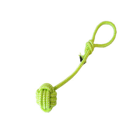 Szarpak Dla Psa Sznur Piłką Gryzak 38cm Zielony