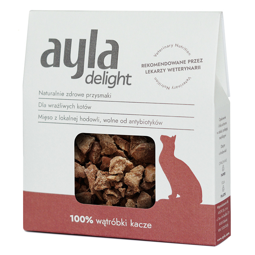 Przysmaki dla kota Ayla Wątróbki Kacze