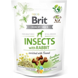 BRIT CARE Karma Przysmaki Premium dla Psa z Owadami i Królikiem 200g