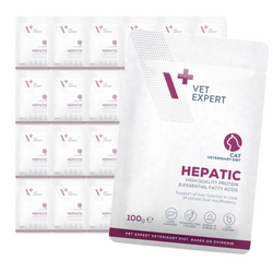 VetExpert Veterinary Diet Hepatic Cat 24x100g Mokra Weterynaryjna Karma Dla Kotów Wspomagająca Funkcje Wątroby